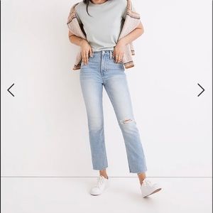 NEW WITH TAGS Madewell Tall Perfect Vintage Jean in Coney Wash, Size 29T